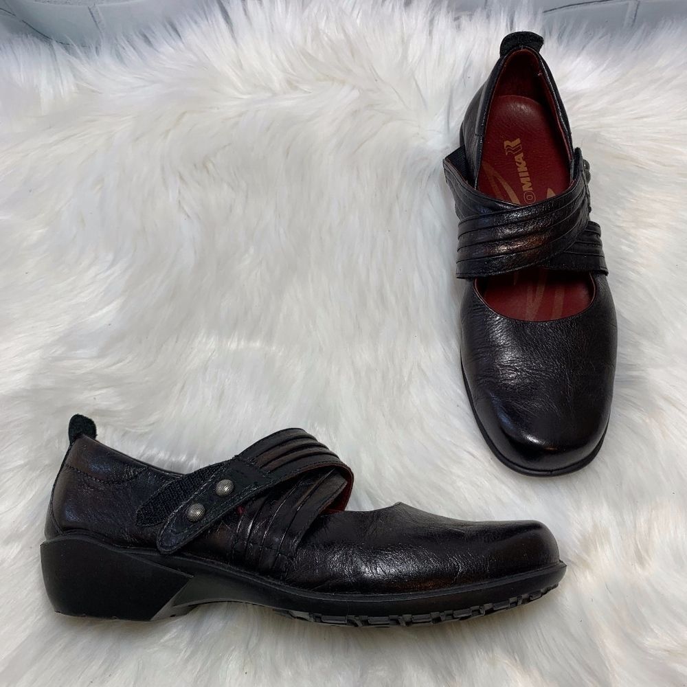 Romika Citylight Black Mary Janes Sz 38/ 7.5
